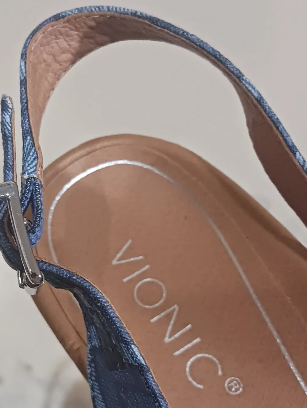 Vionic Coralina Chevron Espadrille Slingback Wedge Sandal